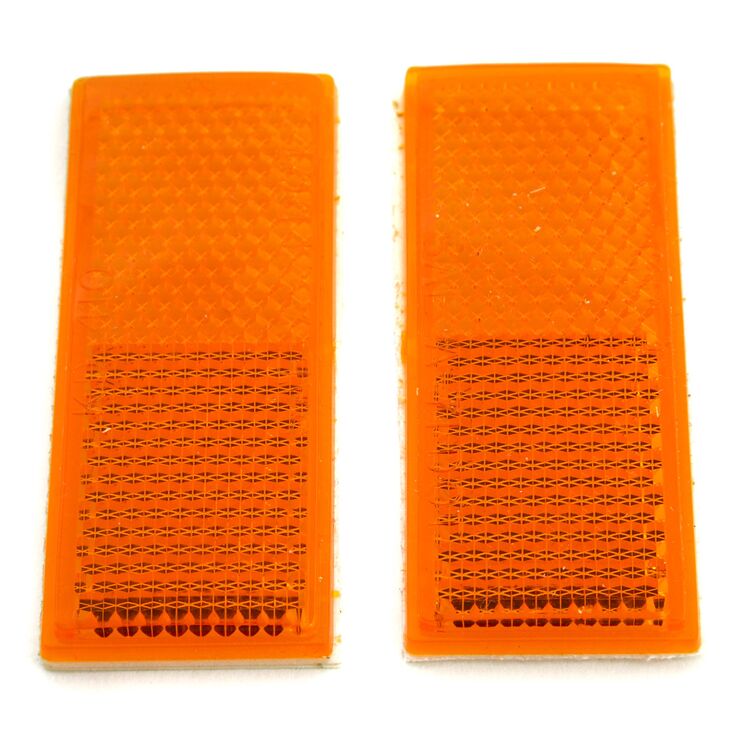 V-Twin Mfg. Amber Rear Fender Reflectors For Harley FXR XL 1979-2000