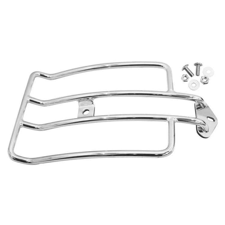 V-Twin Mfg. Chrome Luggage Rack For Harley FX Softail 2006-2017
