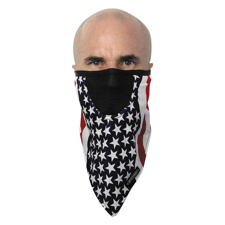 Schampa FaceFit Stars And Stripes Hook And Loop Face Mask