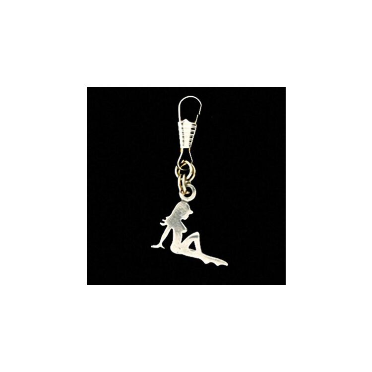 Guardian Bell Mudflap Girl Zipper Pull