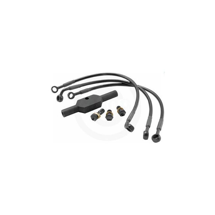 Goodridge Ebony Front Brake Line Kit For Harley Sportster 1996-2003
