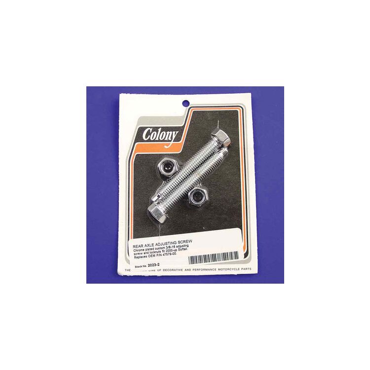 Colony Rear Axle Adjuster Bolts With Nuts For Harley Softail 2000-2007