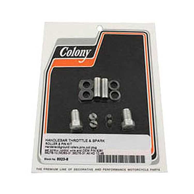 Colony Handlebar Throttle And Spark Roller And Pin Kit For Harley G / WL 1936-1950