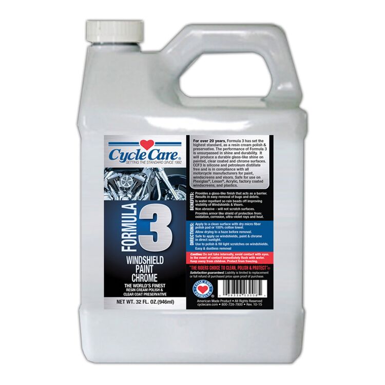 Cycle Care Formula 3 Windshield / Paint / Chrome Polish