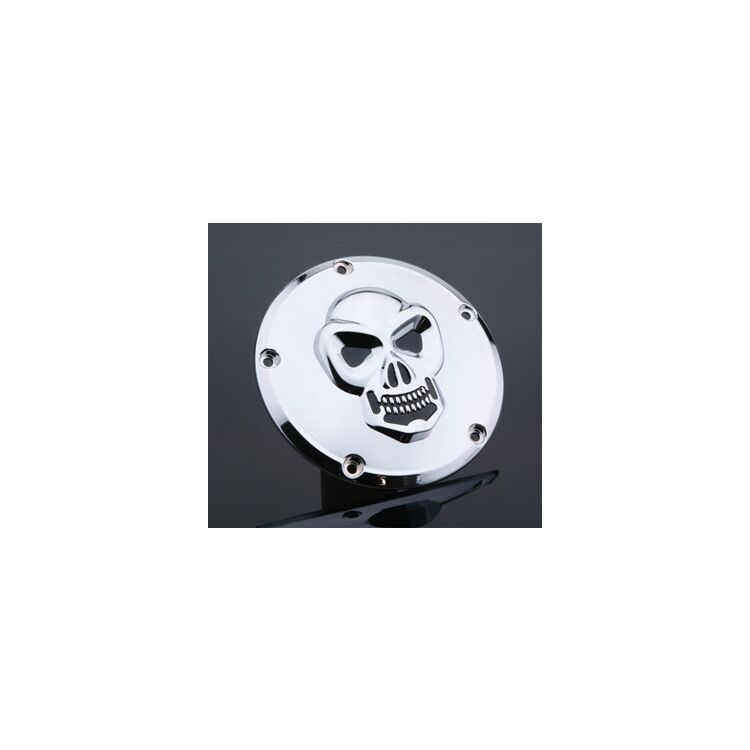 Drag Specialties 3-D Skull Derby Cover For Harley Big Twin 1999-2018