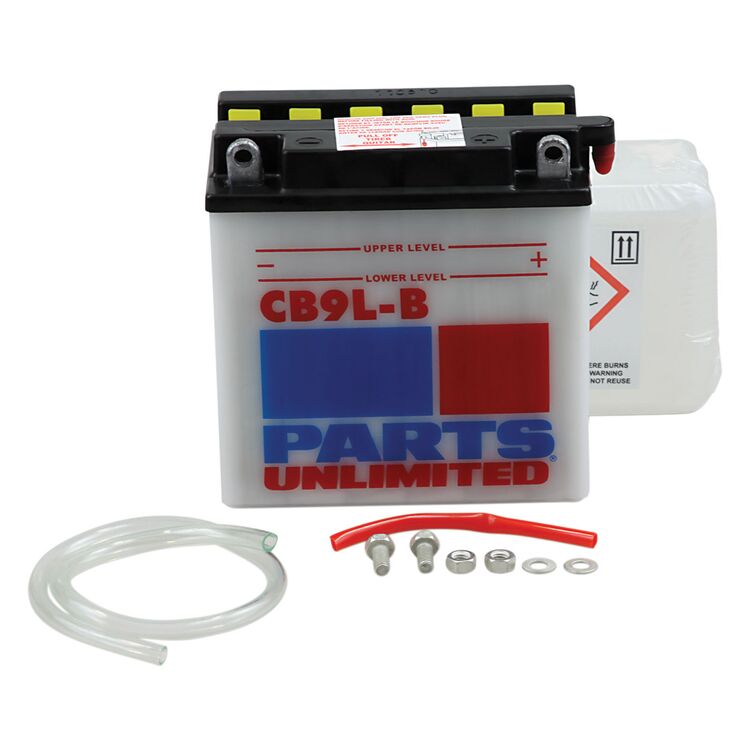 Parts Unlimited YB9L-B Heavy Duty Battery Kit Honda / Kawasaki 1973-1987