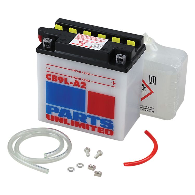 Parts Unlimited Heavy Duty Battery Kit YB9L-A2 Kawasaki / Yamaha 1970-1989