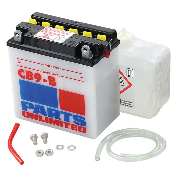 Parts Unlimited YB9-B Heavy Duty Battery Kit Honda / Kawasaki / Aprilia / Piaggio