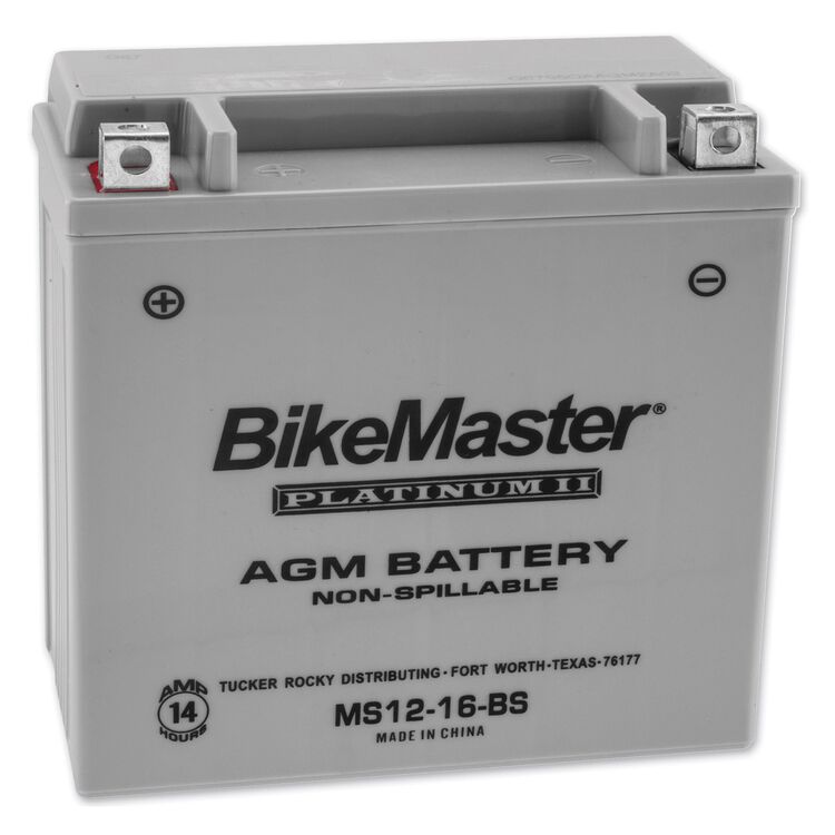 BikeMaster MS12-16-BS  Platinum AGM Battery