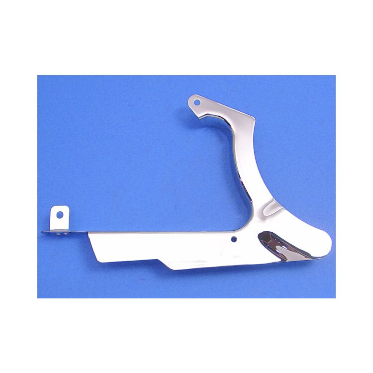 V-Twin Mfg. Chrome Lower Belt Guard For Harley 66 Tooth Softail 2007-2017