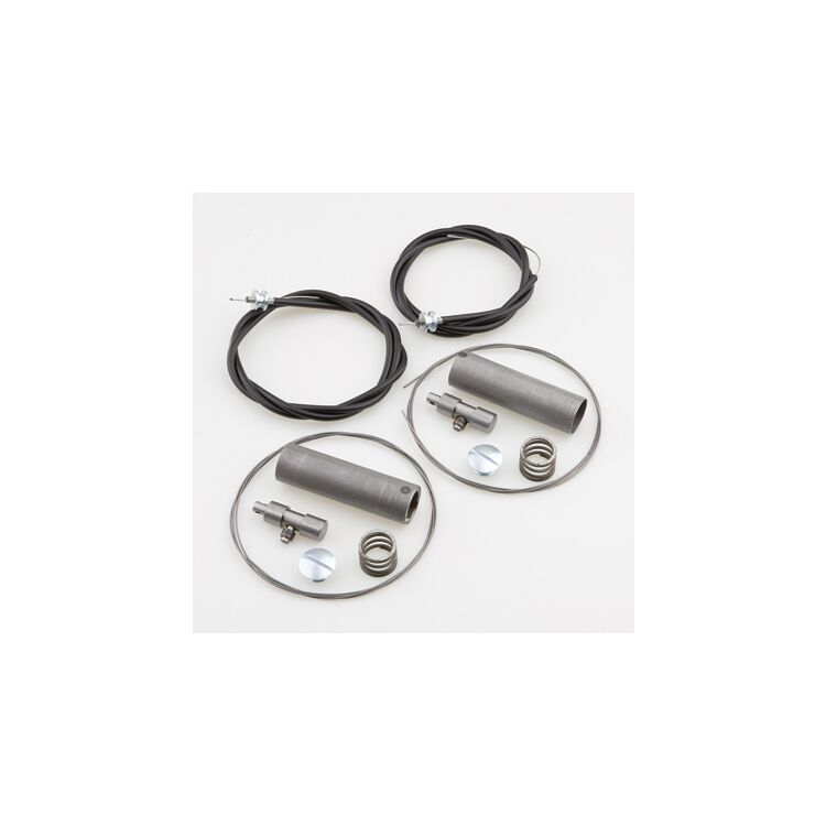 V-Twin Mfg. Handlebar Throttle And Spark Control Kit For Harley FL XL 1954-1971