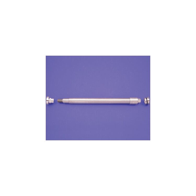 V-Twin Mfg. Chrome Flush Mount Front Axle Kit For Harley FL Softail 1986-2006