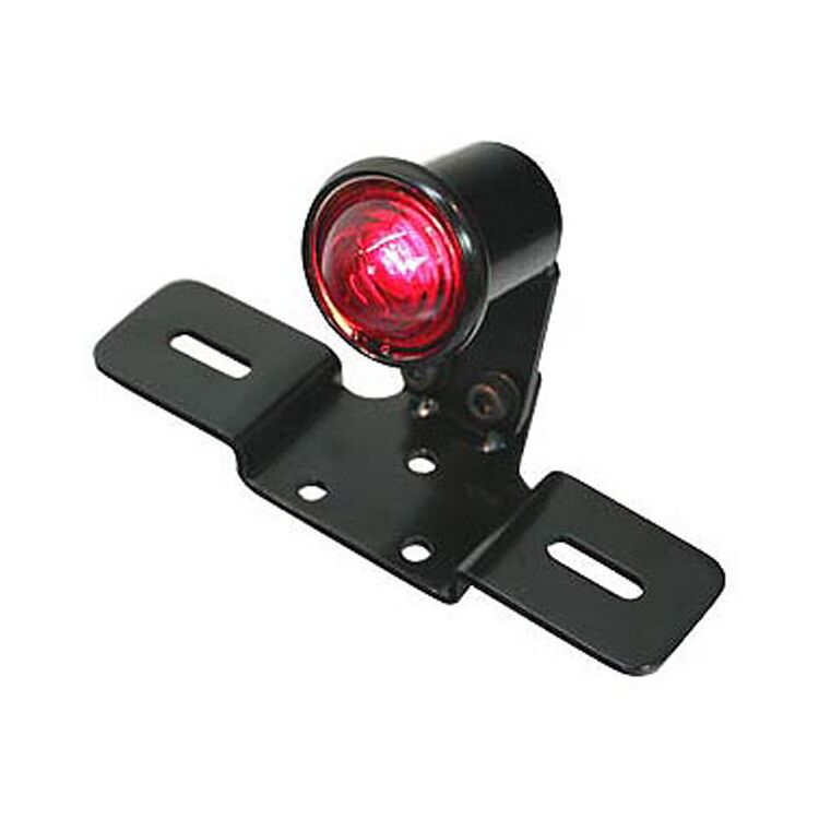 V-Twin Mfg. Black Round Tail Lamp