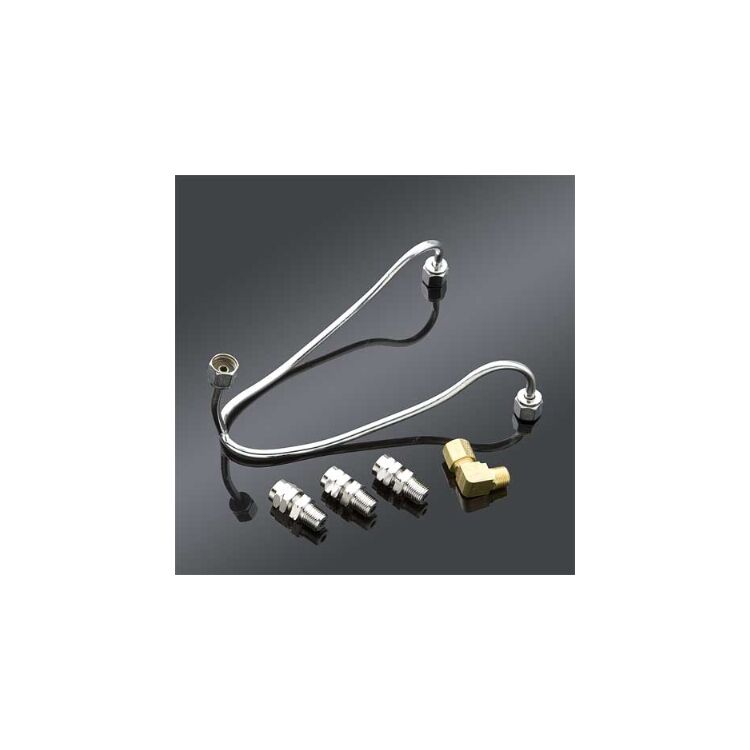 V-Twin Mfg. Replica Panhead Y Oil Line Kit For Harley FL 1963-1965