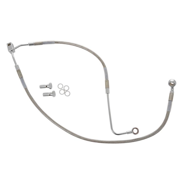 Drag Specialties Standard Length Front Brake Line Kit For Harley ABS FXS 2012-2013