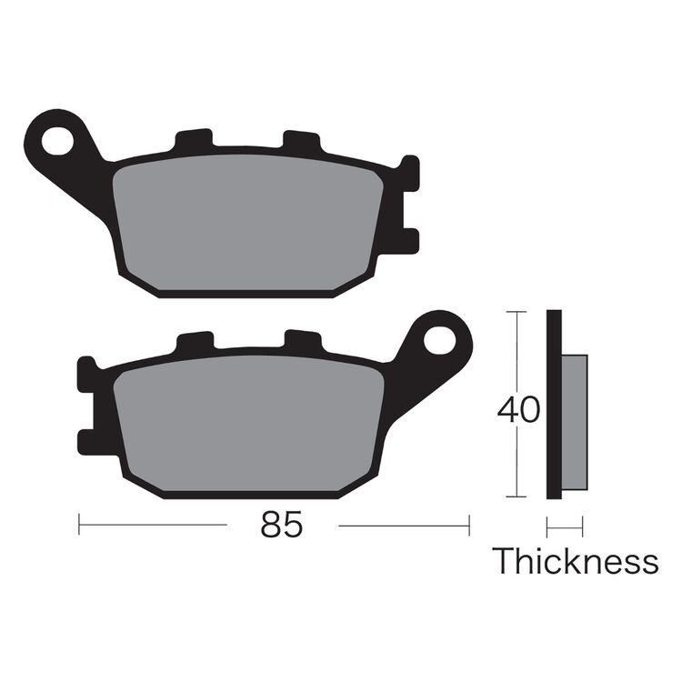 Vesrah VD-163 Rear Semi-Metallic Brake Pads