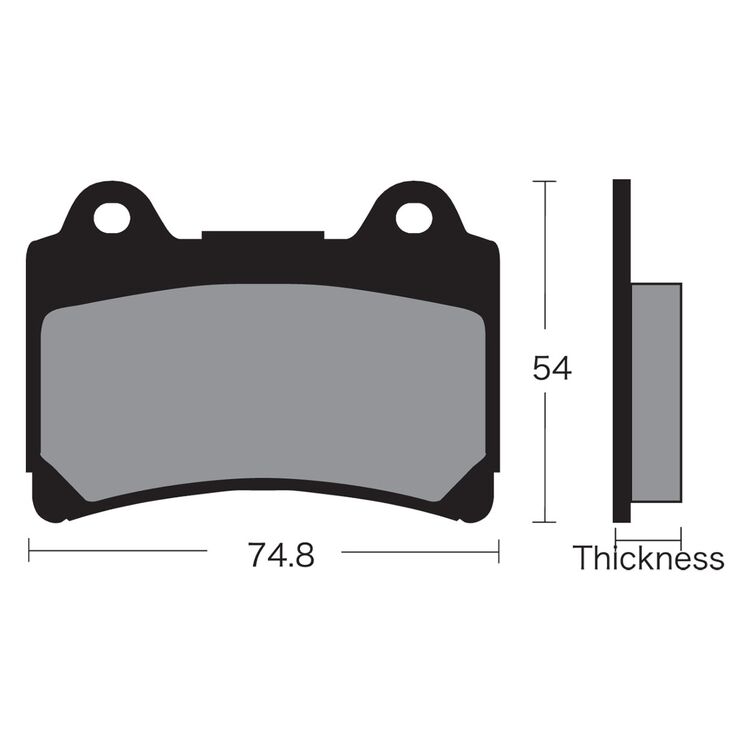 Vesrah VD-242 Front Semi-Metallic Brake Pads