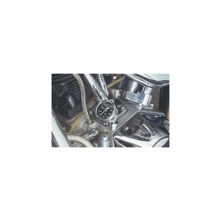 J&P Cycles Liquid Filled Oil Pressure Gauge For Harley 1970-1999