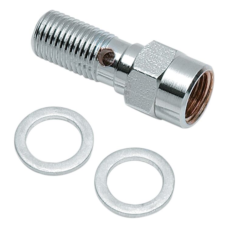 Drag Specialties 3/8"-24 Banjo Bolt With Brake Light Switch Mount