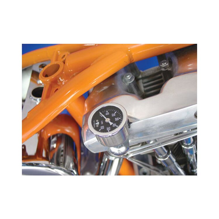 V-Twin Mfg. Nugget Oil Gauge Kit For Harley FL FX XL 1971-1985