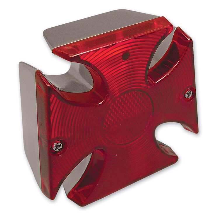 Milwaukee Twins Universal Rear Fender Maltese Cross Light