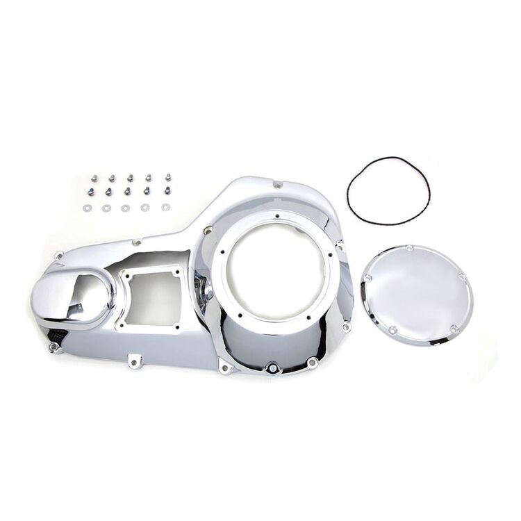 V-Twin Mfg. Chrome Primary Outer Cover For Harley FL FXR 1994-1998