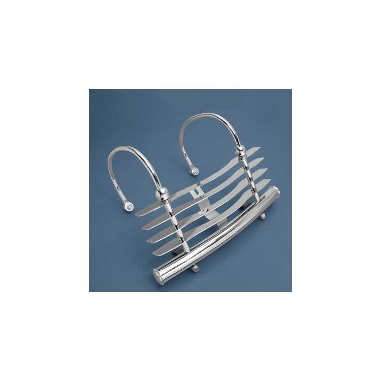 V-Twin Mfg. Rigid Rear Bumper With Grill For Harley FL EL 1936-1957