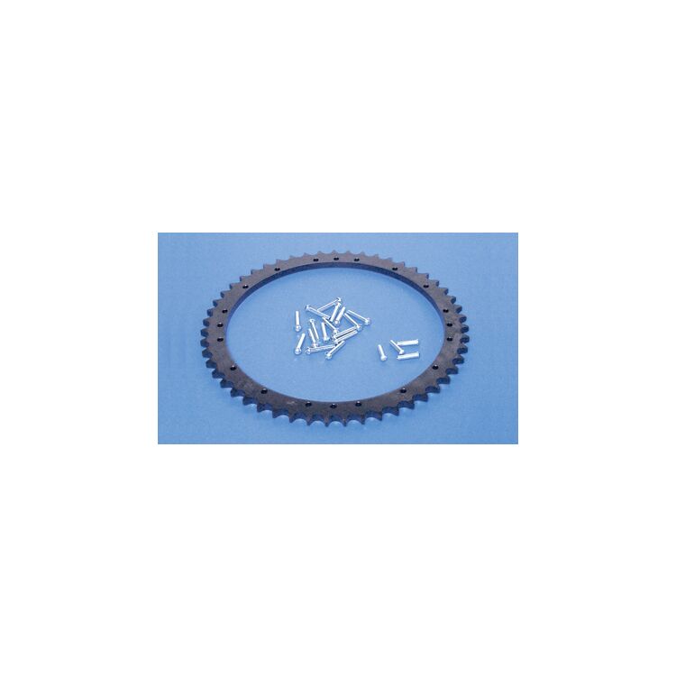 V-Twin Mfg. 51 Tooth Rear Brake Drum Sprocket Kit For Harley FL EL UL 1936-1957