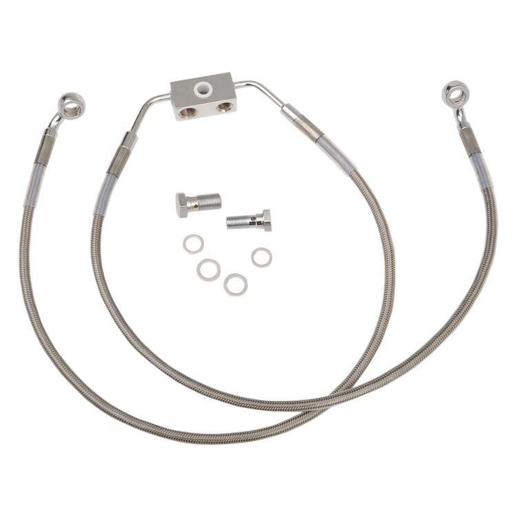 Drag Specialties Standard Length Front Brake Line Kit For ABS Harley XL1200X 2014-2022