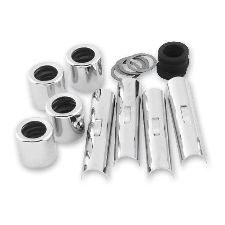 Twin Power Pushrod Cover Set For Harley 1948-1971