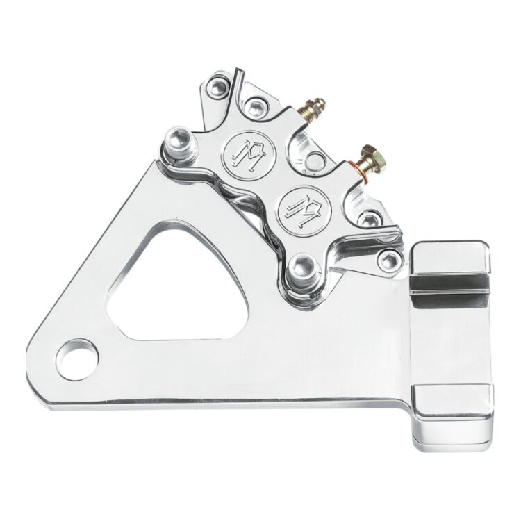 Performance Machine 4-Piston Rear Brake Caliper For Rigid Kit Custom Applications With 10" Disc