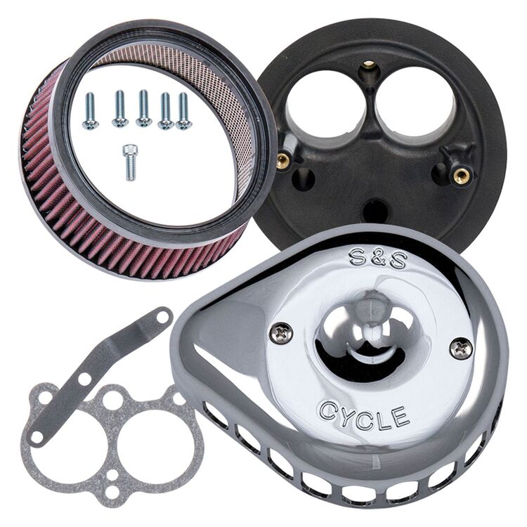S&S Cycle Mini Teardrop Stealth Air Cleaner For Harley Milwaukee-Eight 2017-2026