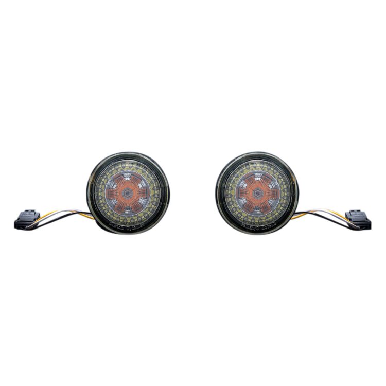 Custom Dynamics ProBEAM Dynamic Ringz LED Turn Signals For JAE Harley CVO 2016-2023