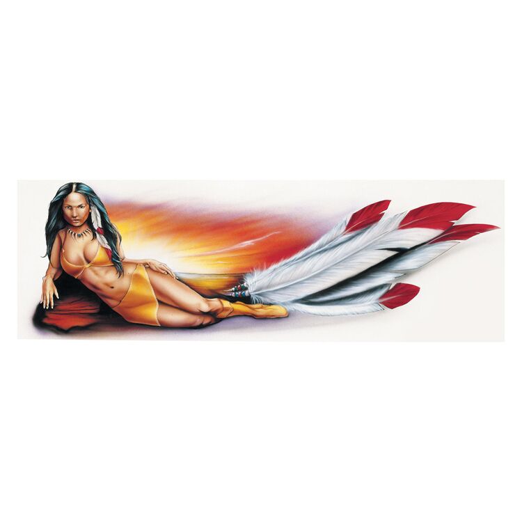 Lethal Threat Decal: Indian Girl, Right Hand