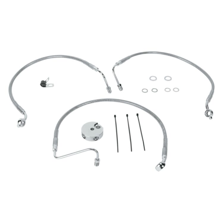 Drag Specialties Standard Length Front Brake Line Kit For Harley Sportster Roadster 2004-2010