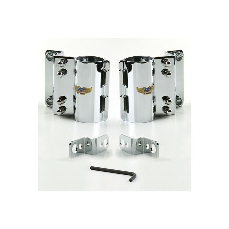 National Cycle Wide Frame Heavy Duty Windshield Mount Kit Yamaha Virago 1981-1999