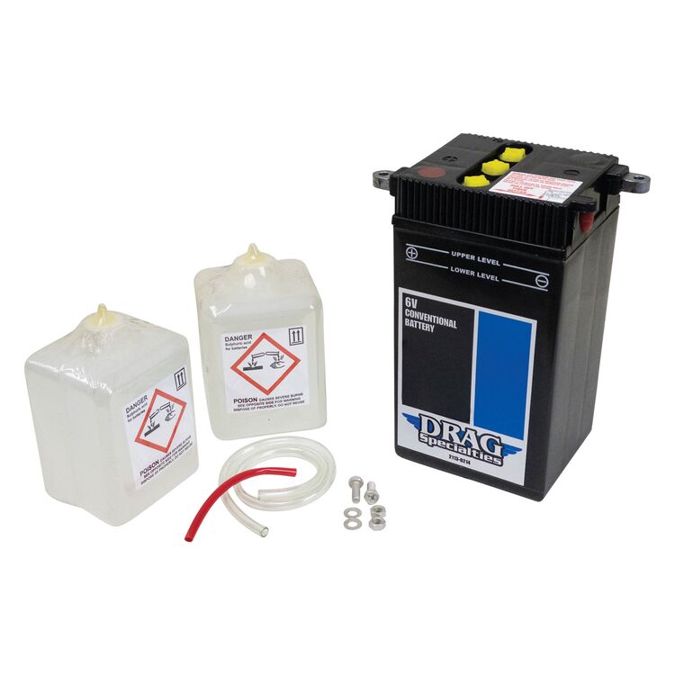 Drag Specialties H-2 Conventional 6V Battery Kit
