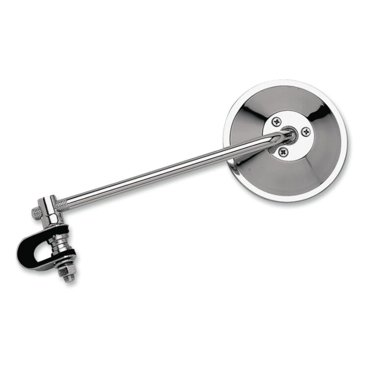 Emgo 3-7/8" Universal Clamp On Mirror 8" Stem (8")