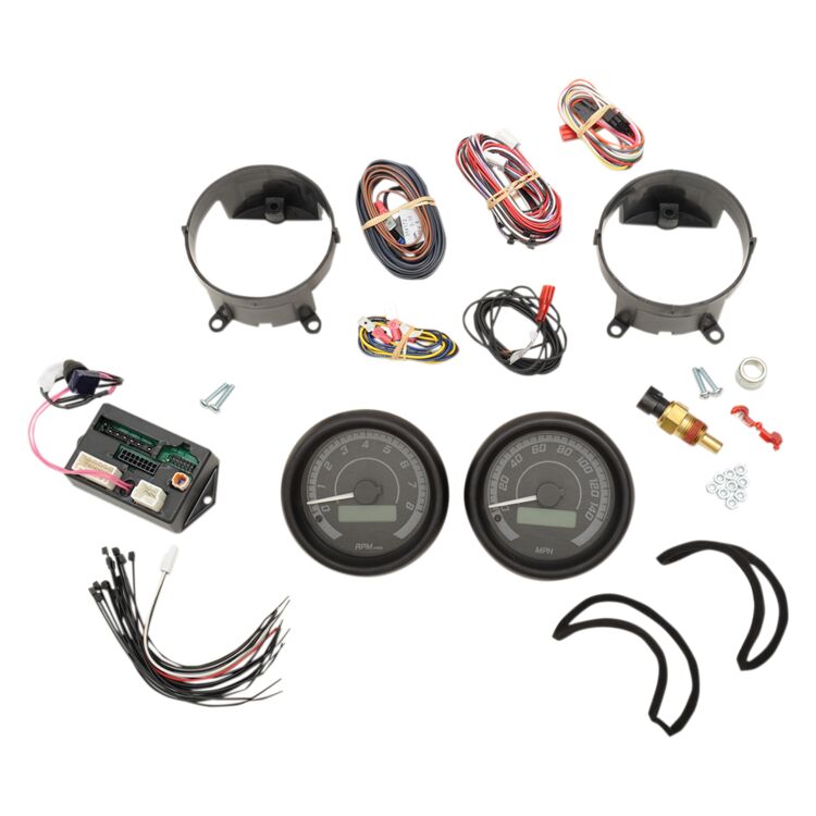 Dakota Digital MVX Two-Gauge Speedometer and Tachometer Kit For Harley Touring 1996-2003