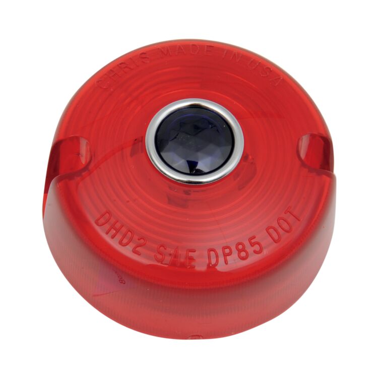 Chris Products Blue-Dot Rear Turn Signal Lens For Harley FX / XL 1986-2001