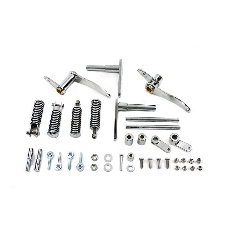 V-Twin Mfg. Chrome Forward Control Kit For Harley Sportster 1977-1978
