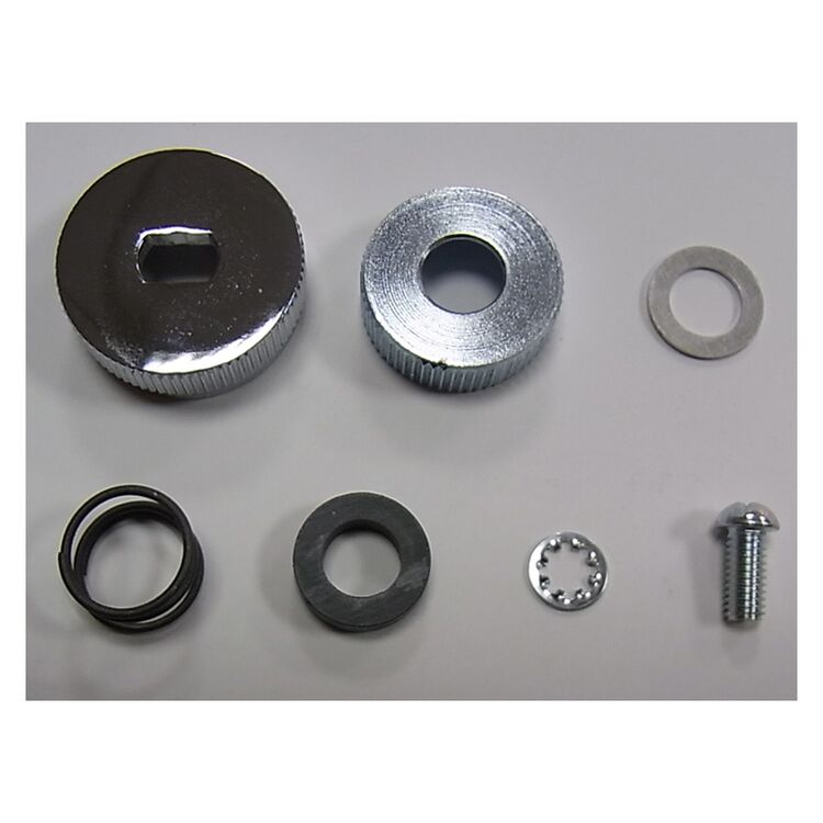 V-Twin Mfg. Petcock Shut Off Rod Knob Kit For Harley FL 1941-1965