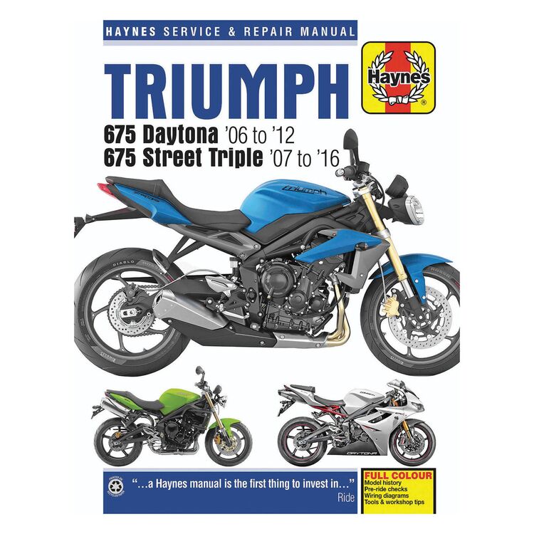 Haynes Manual Triumph Daytona / Street Triple 2006-2016