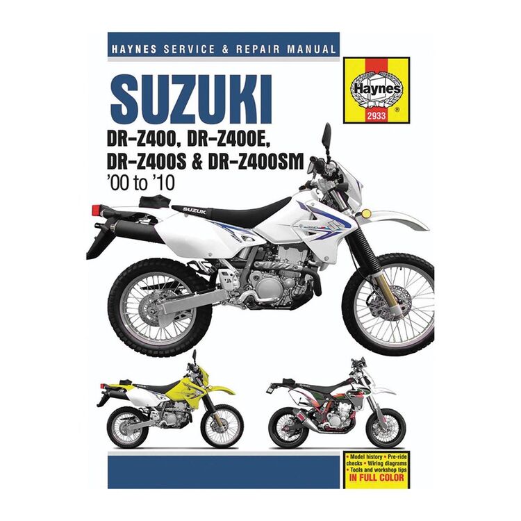 Haynes Repair Manual Suzuki DR-Z400 2000-2010