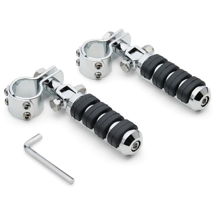 Milwaukee Twins Anti-vibration Clamp-On Footpeg Set