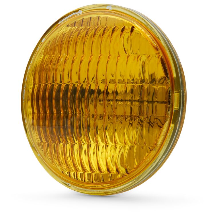 Milwaukee Twins Fluted Amber 4 1/2" Sealed Beam