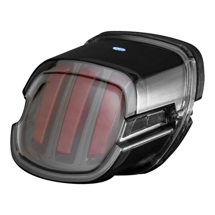 HogWorkz Ignitez Black/Smoke Led Taillight With Plate Light For Harley 1999-2026