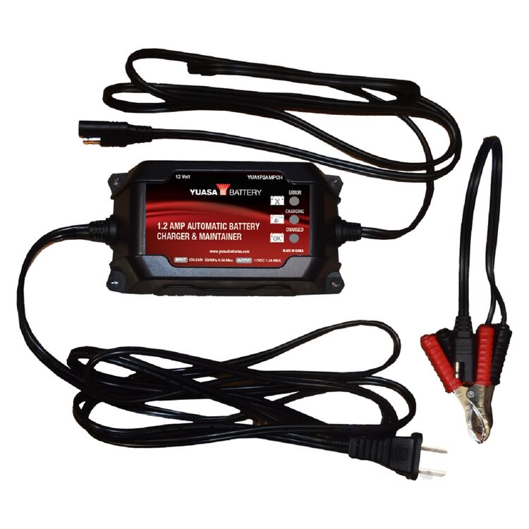 Yuasa 1.2 Amp Automatic Battery Charger & Maintainer