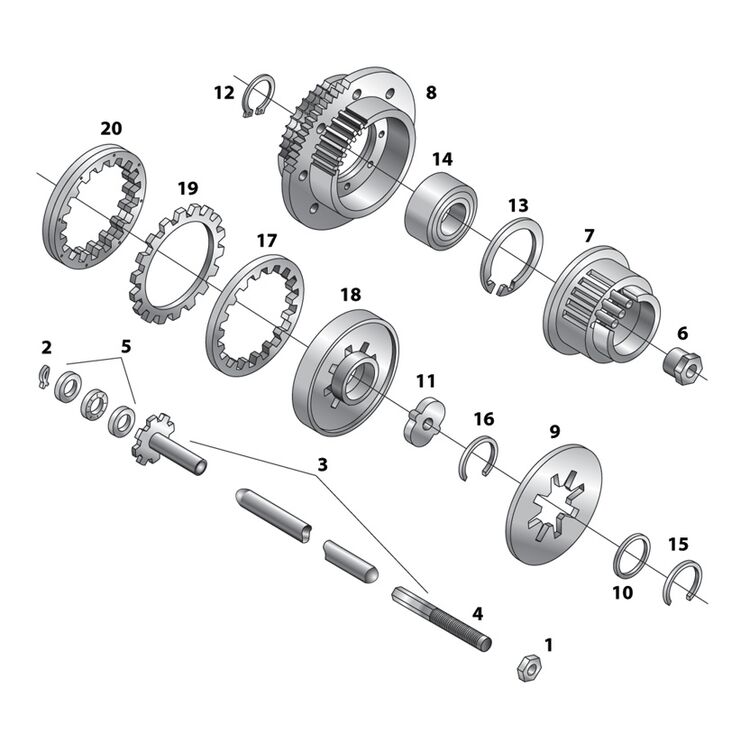 Eastern Motorcycle Parts Clutch Hub Bearing For Harley Big Twin 1990-2010 [Open Box]