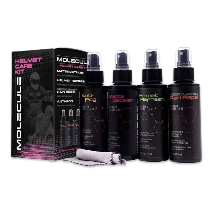 Molecule Matte Helmet Care Kit - 4 Pack